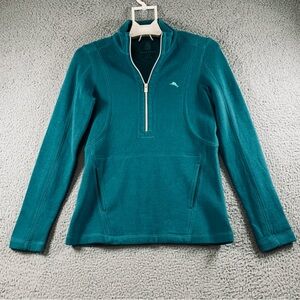 NWOT Tommy‎ Bahama Women's Half-Zip Sweatshirt Green Size XS